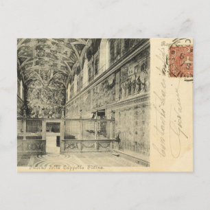 Postal Roma de la Vintage, 1890, interior de la Capilla S