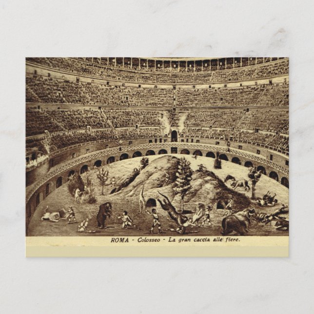 Postal Roma, entretenimiento romano (Anverso)