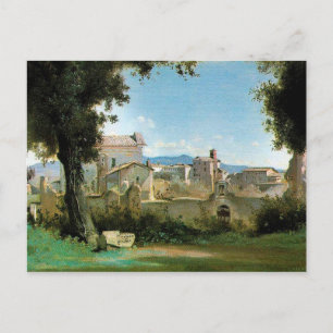 Postal Roma fernesa de Jean-Baptiste Camille Corot
