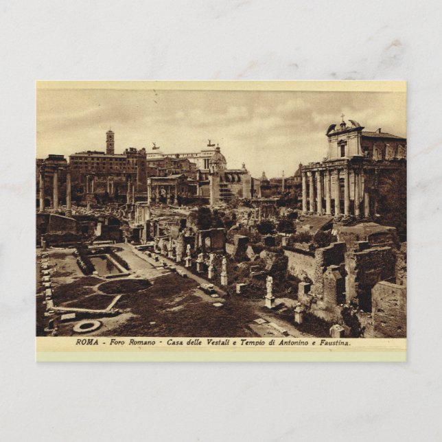 Postal Roma, Foro Romano (Anverso)