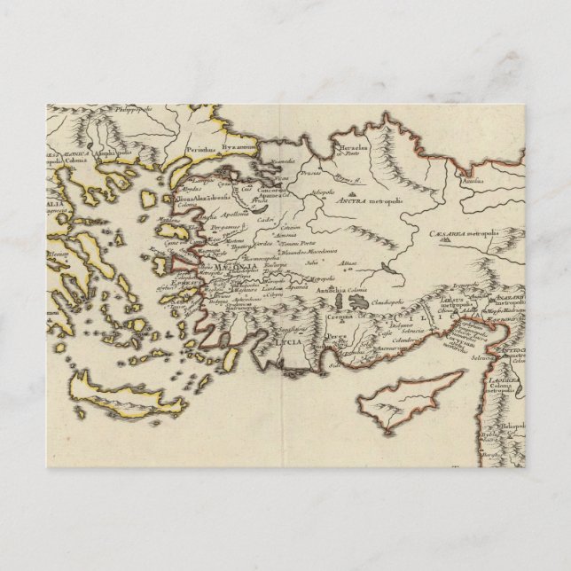 Postal Roma, Grecia, Turquía (Anverso)