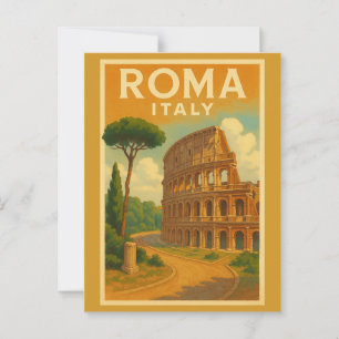 Postal Roma icónica: Viajes de cosecha de colosseo