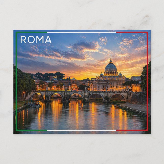 Postal Roma - Italia (Anverso)