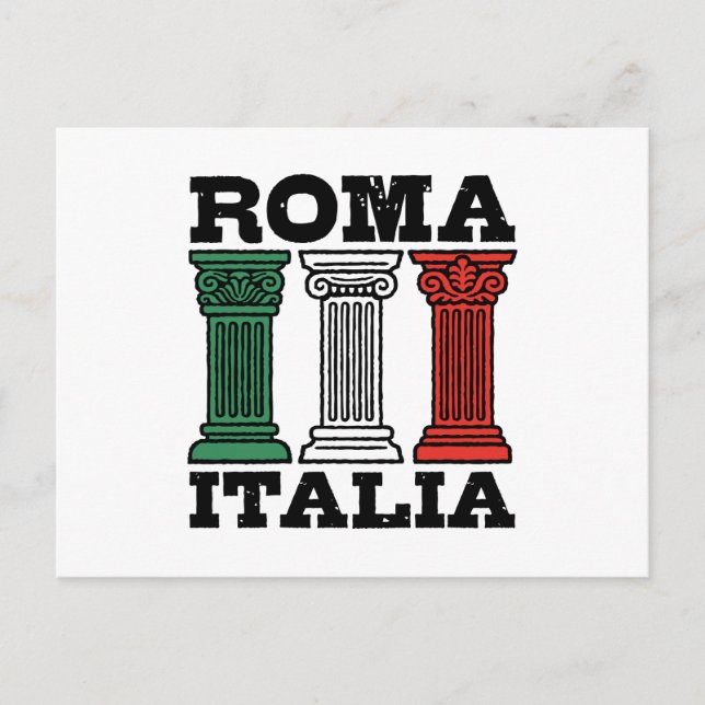 Postal Roma Italia (Anverso)