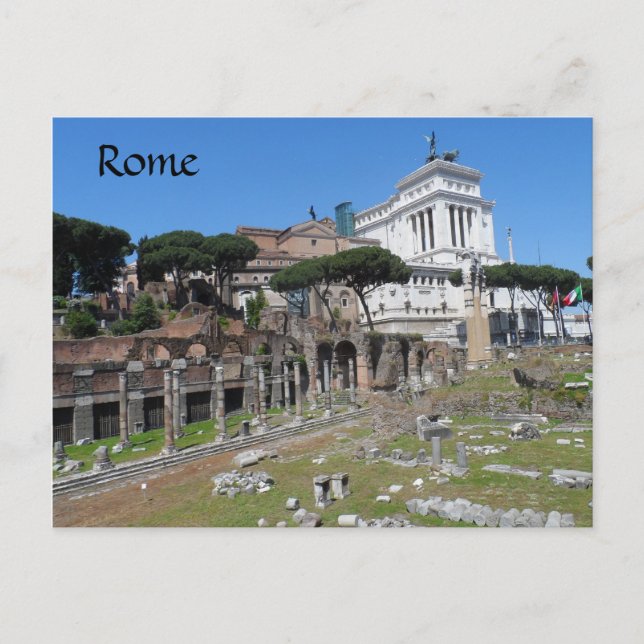Postal Roma, Italia (Anverso)