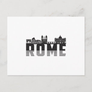 Postal Roma Italia City Skyline Cityscape Idea de regalo