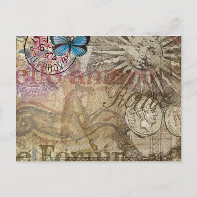 Postal Roma Italia Ciudad de vacaciones de viaje (Anverso)