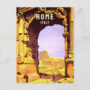 Postal Roma Italia Coliseo Europa Viajes de época
