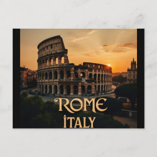 Postal Roma Italia Coliseo Viaje Arte Vintage