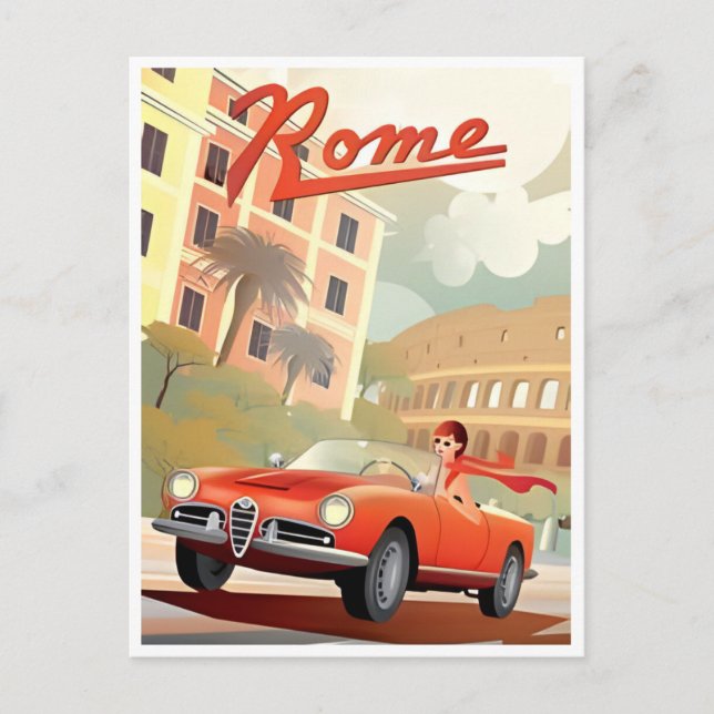 Postal Roma Italia Colosseum Viaje Arte Viaje Ciudad Viej (Anverso)