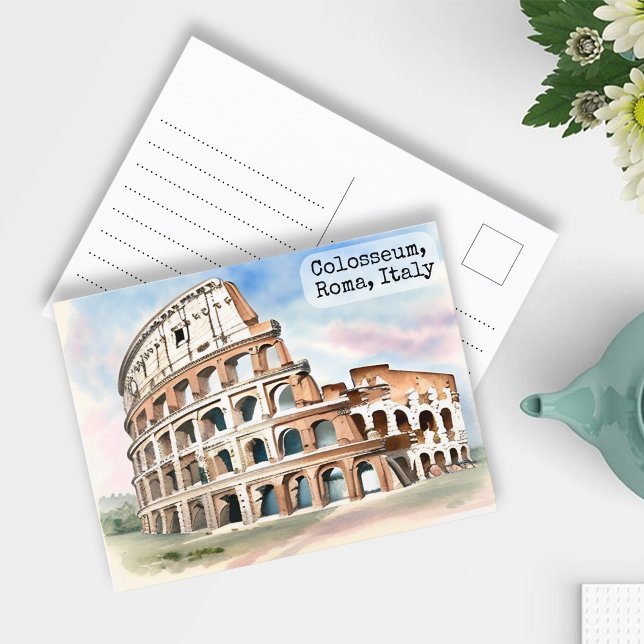 Postal Roma, Italia Colosseum Vintage (Subido por el creador)