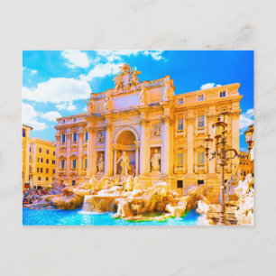 Postal Roma, Italia - Fontana di Trevi