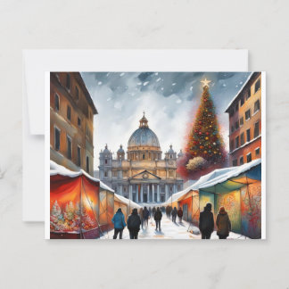 Postal Roma, Italia - Navidades - Winter PostCard