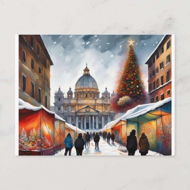 Postal Roma, Italia - Navidades - Winter PostCard (Anverso)