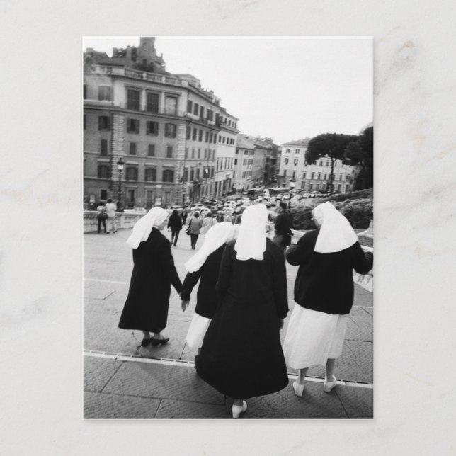 Postal Roma Italia, ¡Patrulla de monjas! (NR) (Anverso)