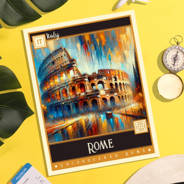 Postal Roma, Italia | Pintura de época (Subido por el creador)