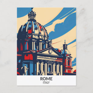 Postal Roma Italia Retro Viajes de arte