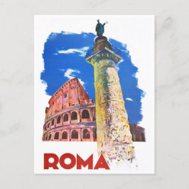 Postal Roma Italia Viaje vintage