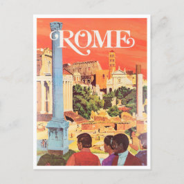 Postal Roma Italia Viaje vintage