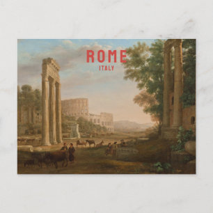 Postal Roma Italia Viajes Antiguos Coliseo Renacimiento