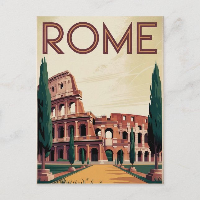 Postal Roma Italia vintage (Anverso)