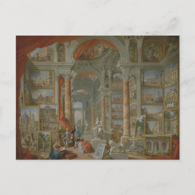 Postal Roma moderna (Anverso)