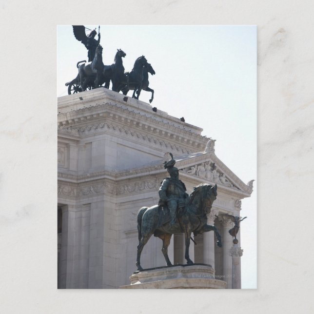 Postal Roma. Monumento a Vittorio Emanuele (Anverso)
