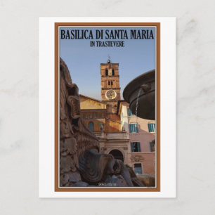 Postal Roma - Santa María en Trastevere