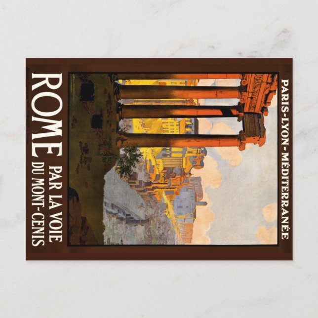 Postal Roma vintage - Viaje a Italia (Anverso)