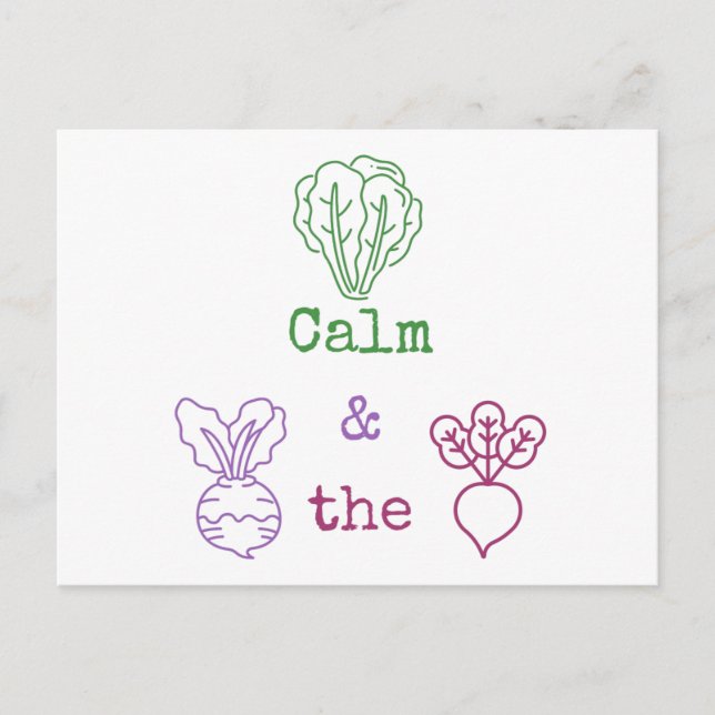 Postal Romaine Calm & Turnip the Beet (Anverso)