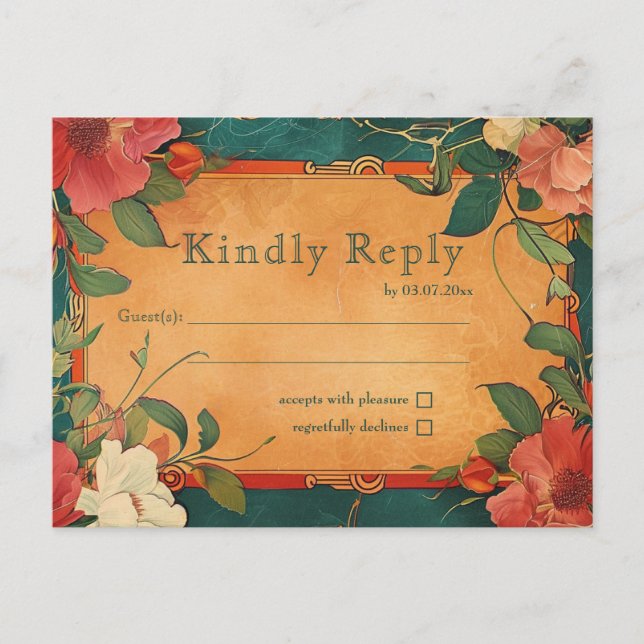 Postal 🌹 Romance: el esplendor del Art Nouveau (Anverso)