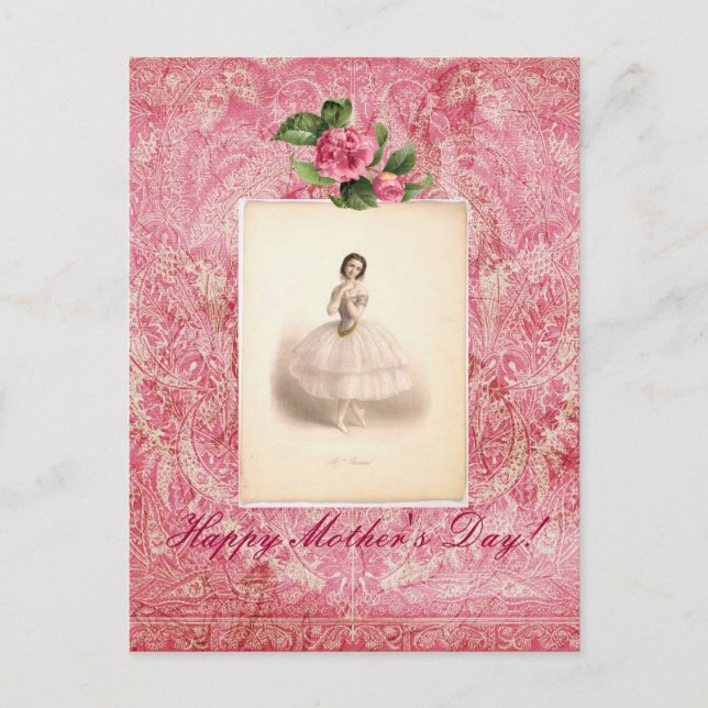 Postal Romance elegante (Anverso)