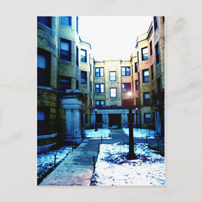 Postal Romance en Chicago por Rossouw (Anverso)