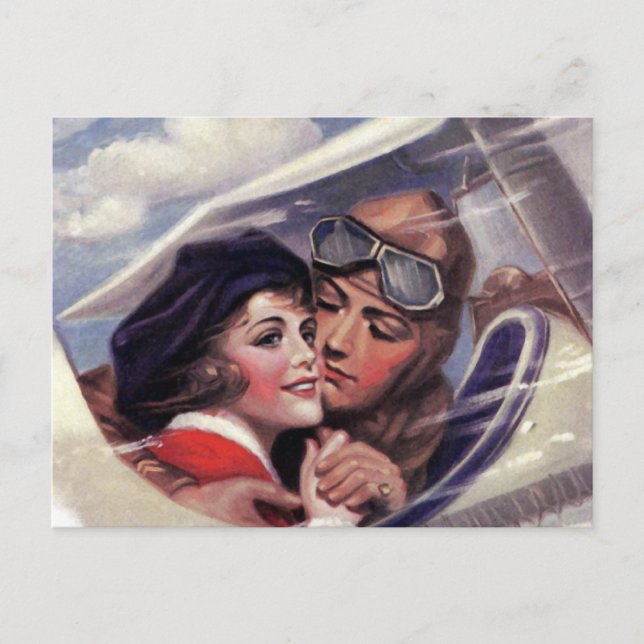 Postal Romance en el cielo (Anverso)
