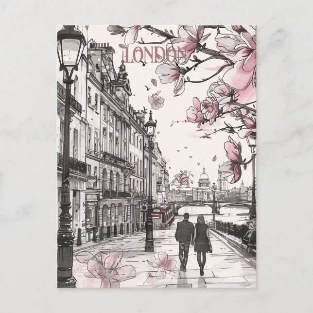 Postal Romance en Londres (Anverso)