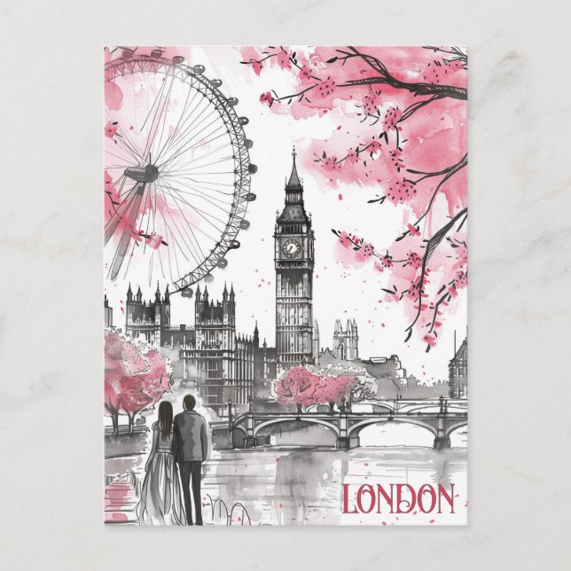 Postal Romance en Londres (Anverso)