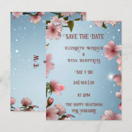 Postal Romance floreciente: un tema de Boda floral comple