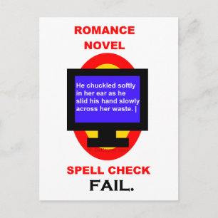 Postal Romance Novel Spell Check Fail Funny