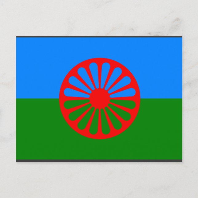 Postal Romaníes, India (Anverso)