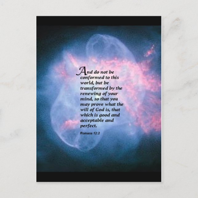 Postal Romanos 12:2 (Anverso)