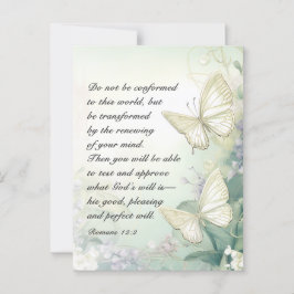 Postal Romanos 12:2 No se ajustan a esta Biblia Mundial