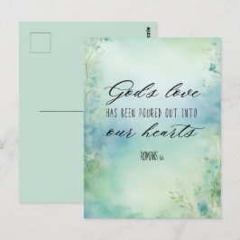 Postal Romanos: El amor de Dios ha sido vertido en nuestr