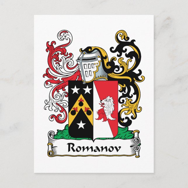 Postal Romanov Family Crest (Anverso)