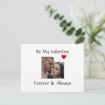 Romantic Valentine Card Add Your Own Couple Photo