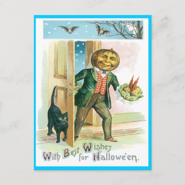 Postal romántica de calabaza (Anverso)