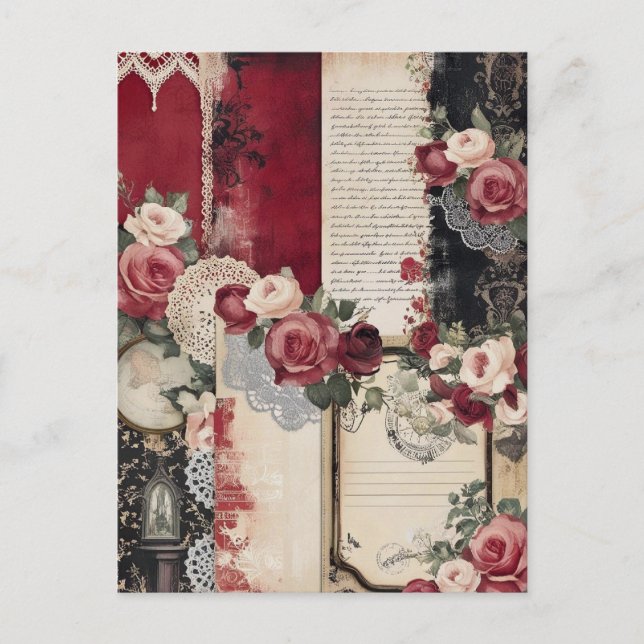 Postal romántica gótica caprichosa (Anverso)