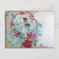 ROMÁNTICA/ROSAS,FLORES AZULES,DOLOR CON CARTA