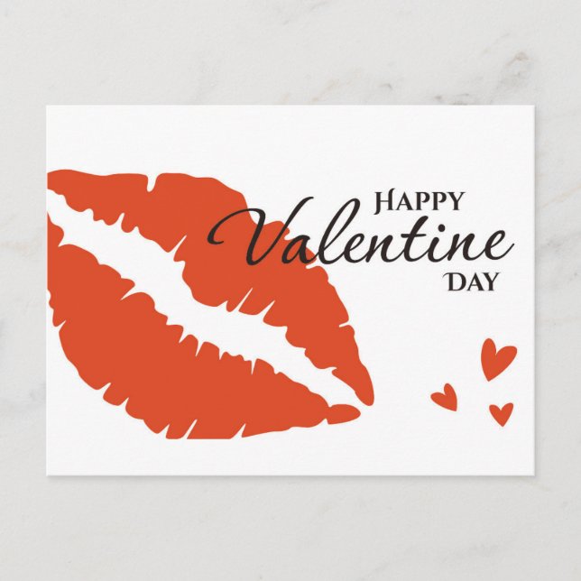 Postal Romántico Feliz Día de San Valentín (Anverso)