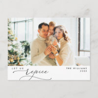 Romántico Moderno, Regocija, Navidad, Foto Familia