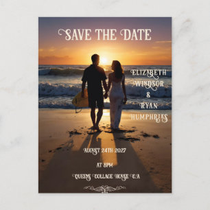 Postal Romántico Sunset Beach con elegancia tropical